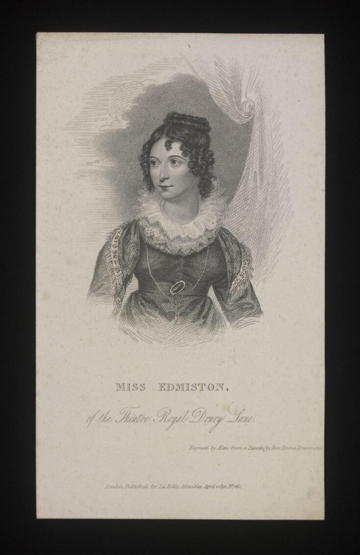 Miss Edmistone of the Theatre Royal Drury Lane image