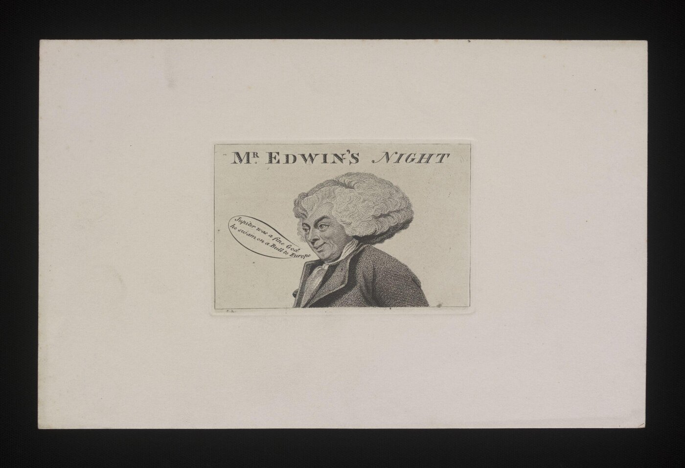 Unknown, Mr Edwin's Night