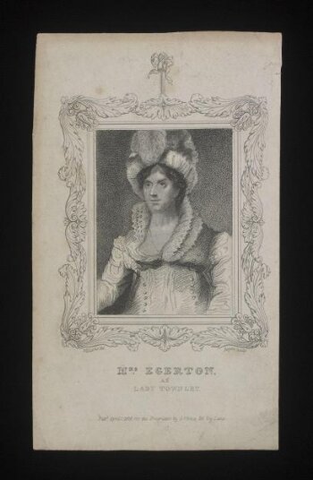 Mrs Egerton as Lady Townley