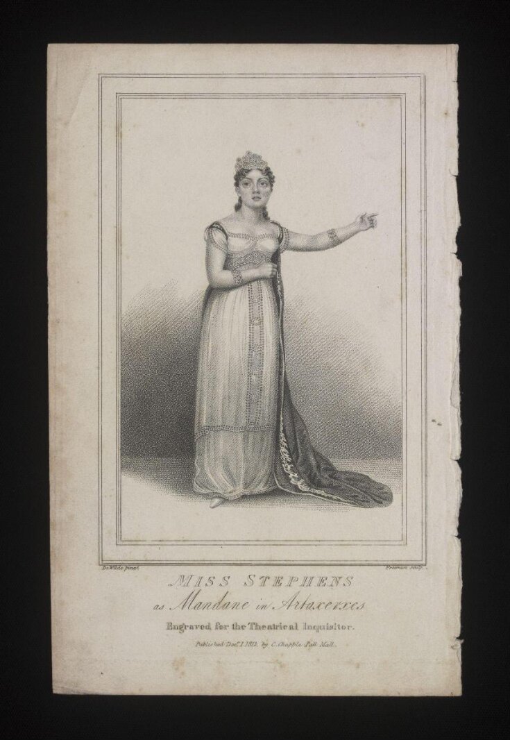 Miss Stephens as Mandane in Artaxerxes image
