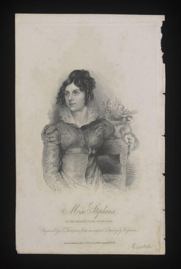 Miss Stephens of the Theatre Royal Drury Lane image