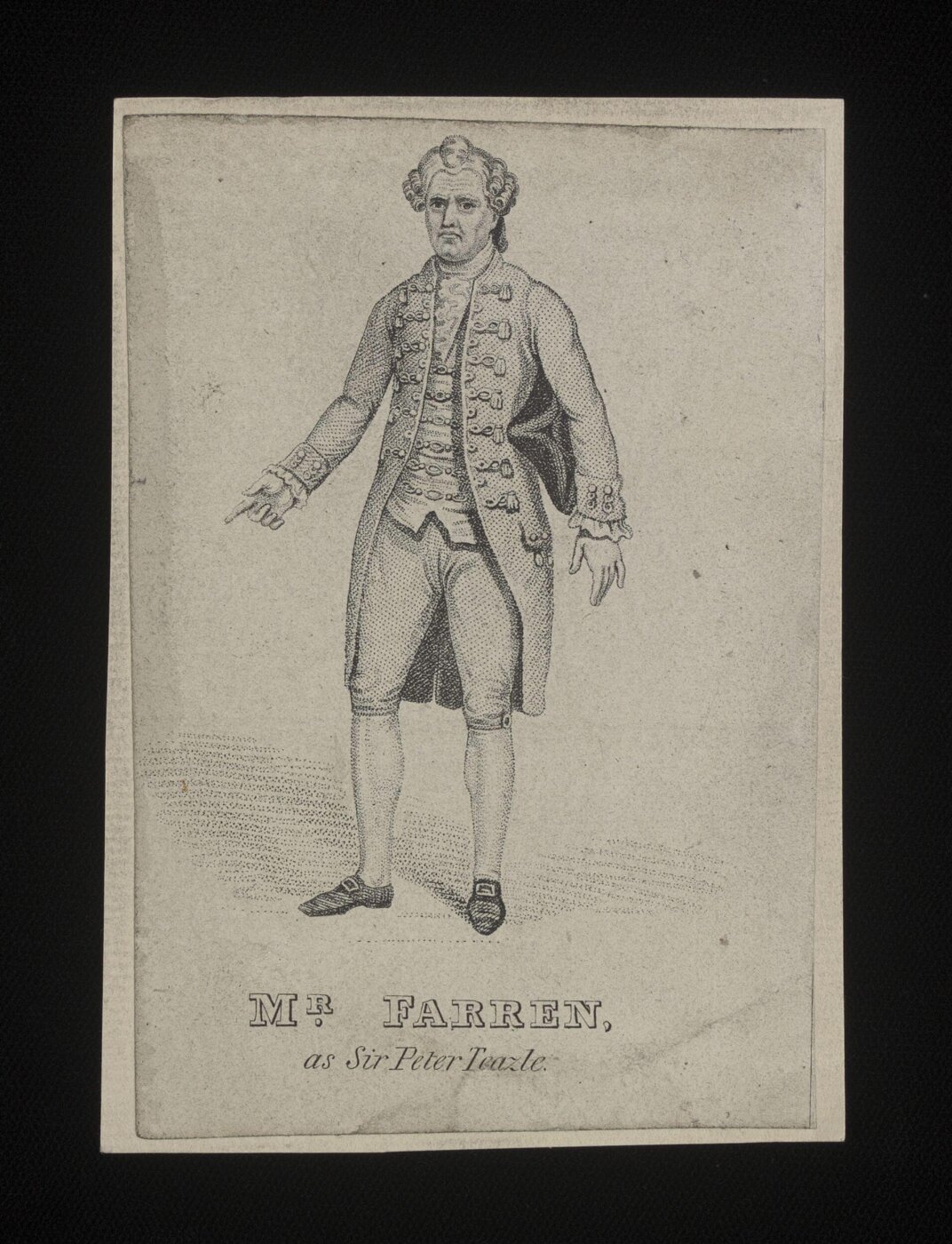 Unknown, Mr. Farren as Sir Peter Teazle