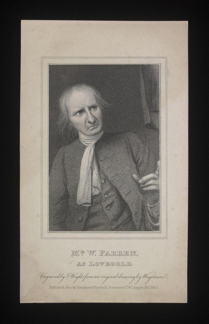 Mr. W. Farren as Lovegold top image
