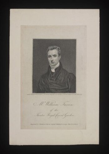 Mr. William Farren of the Theatre Royal Covent Garden