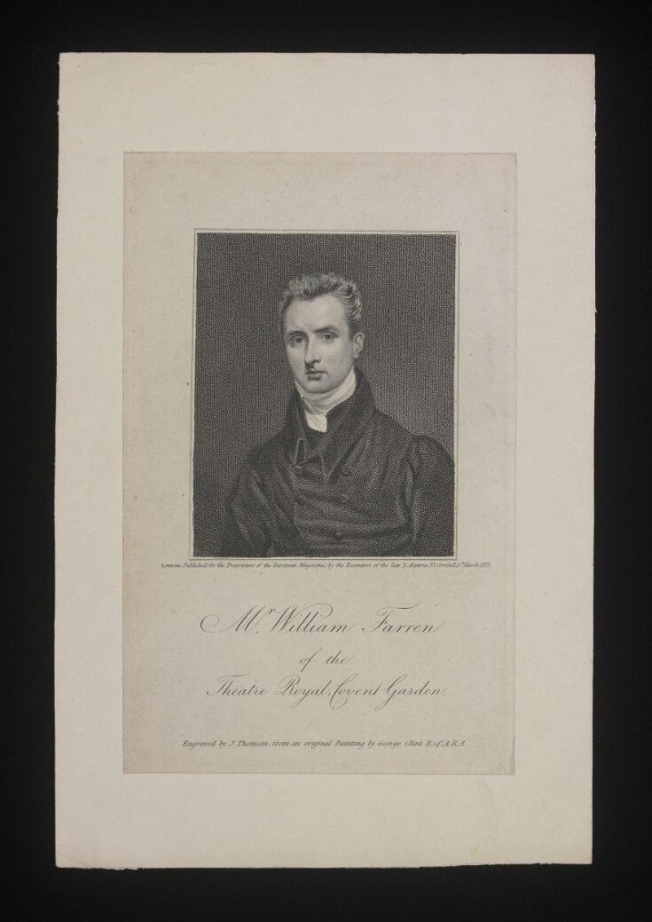 Mr. William Farren of the Theatre Royal Covent Garden image