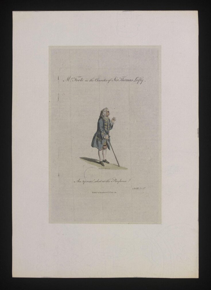 Mr Foote in the character of Sir Thomas Lofty image