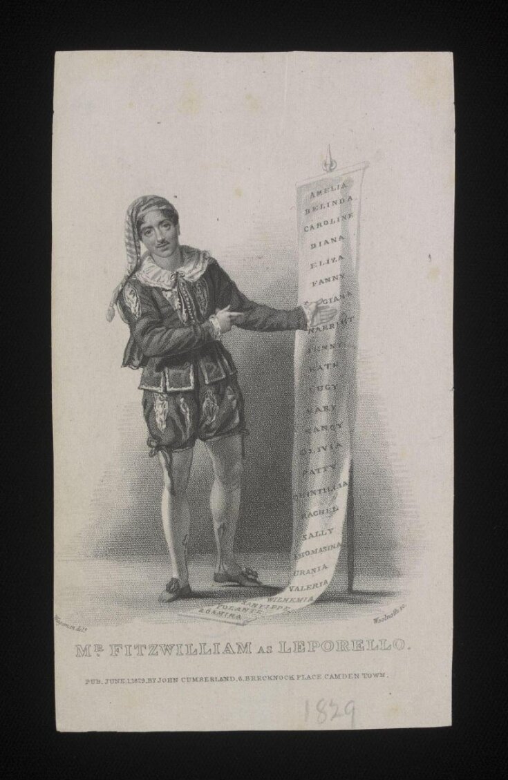 Mr Fitzwilliam as Leporello top image