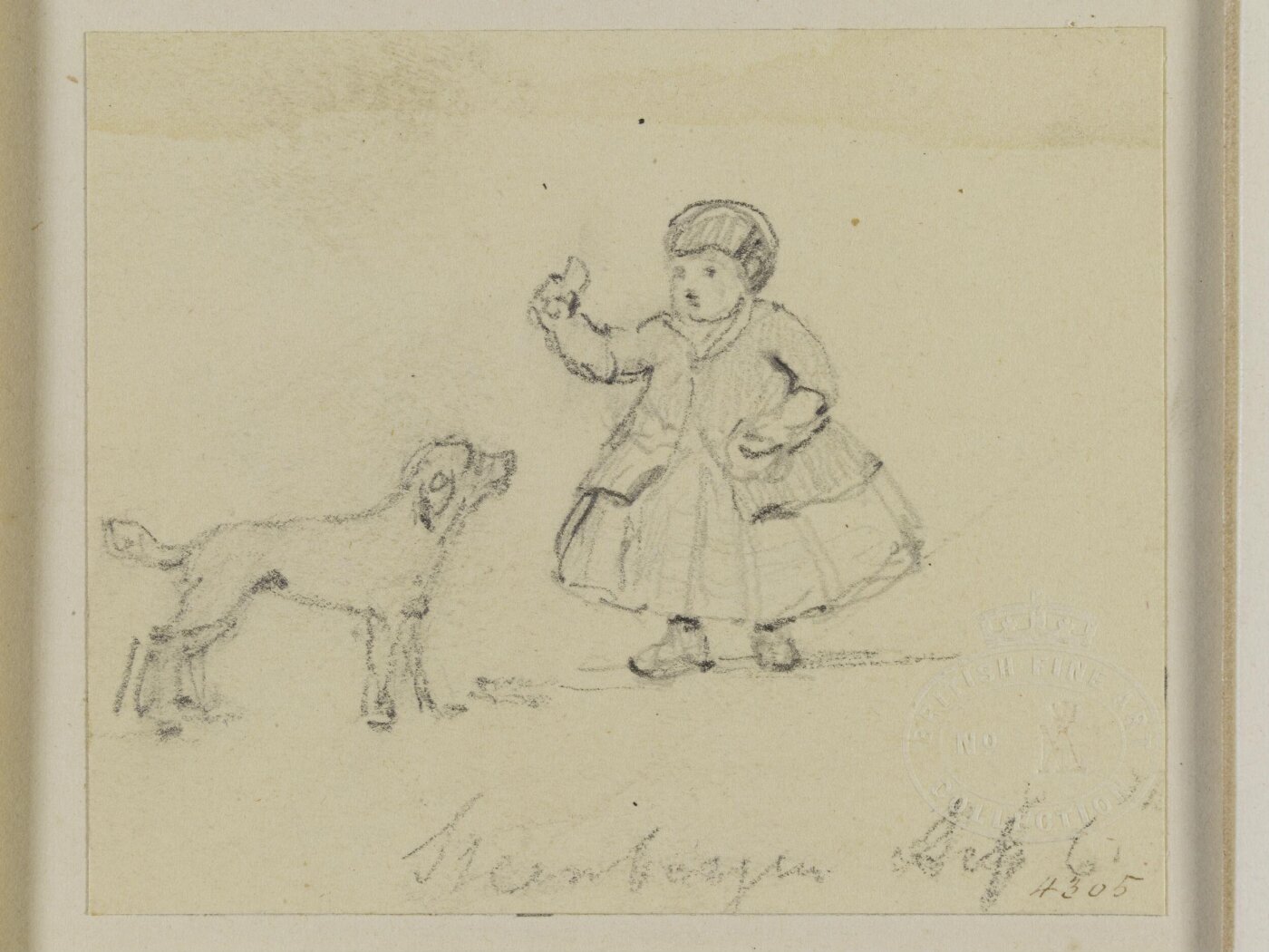 John Jackson, A dog looking up at a child