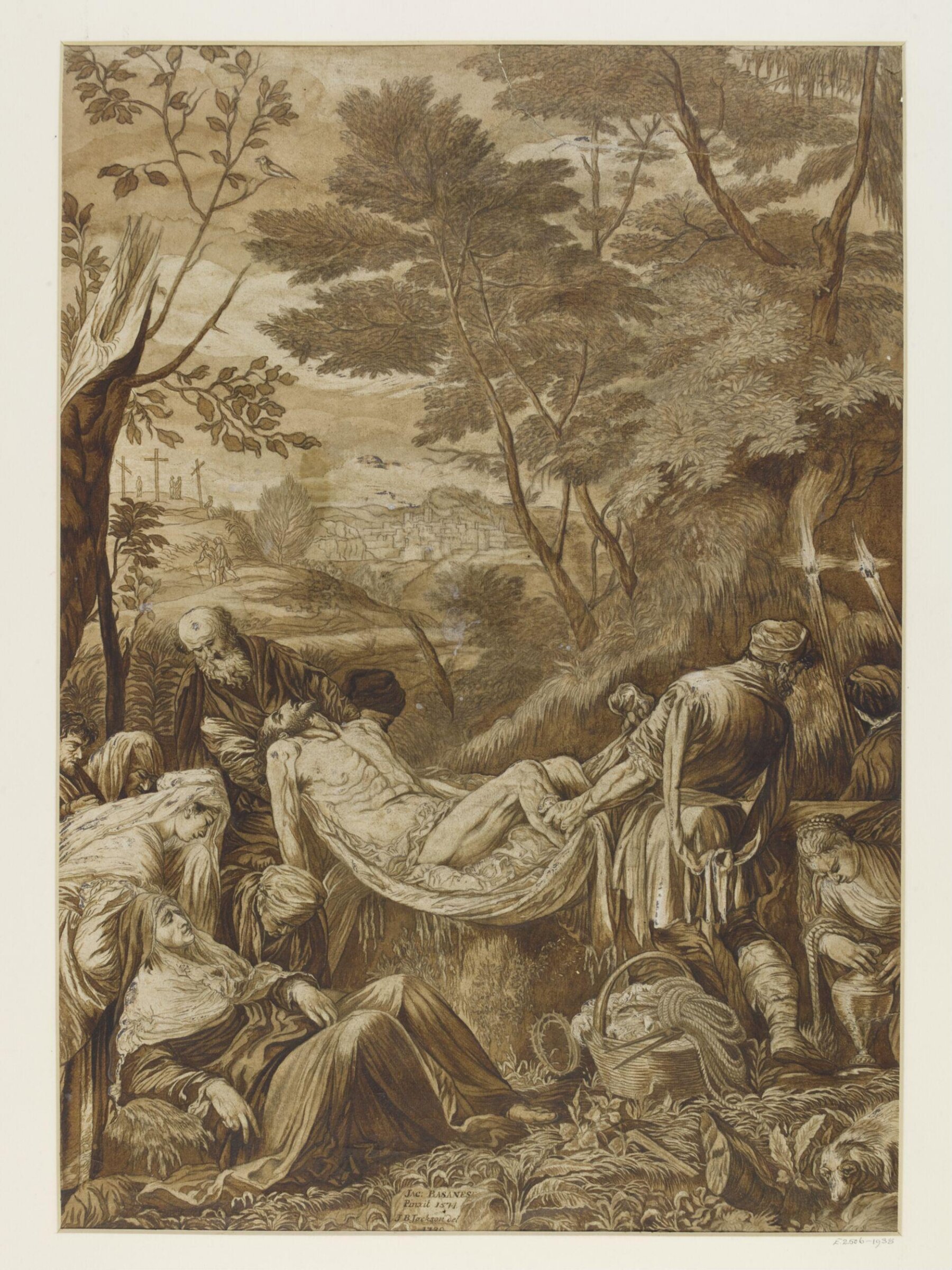 The Burial of Christ., John Baptist Jackson, 1739
