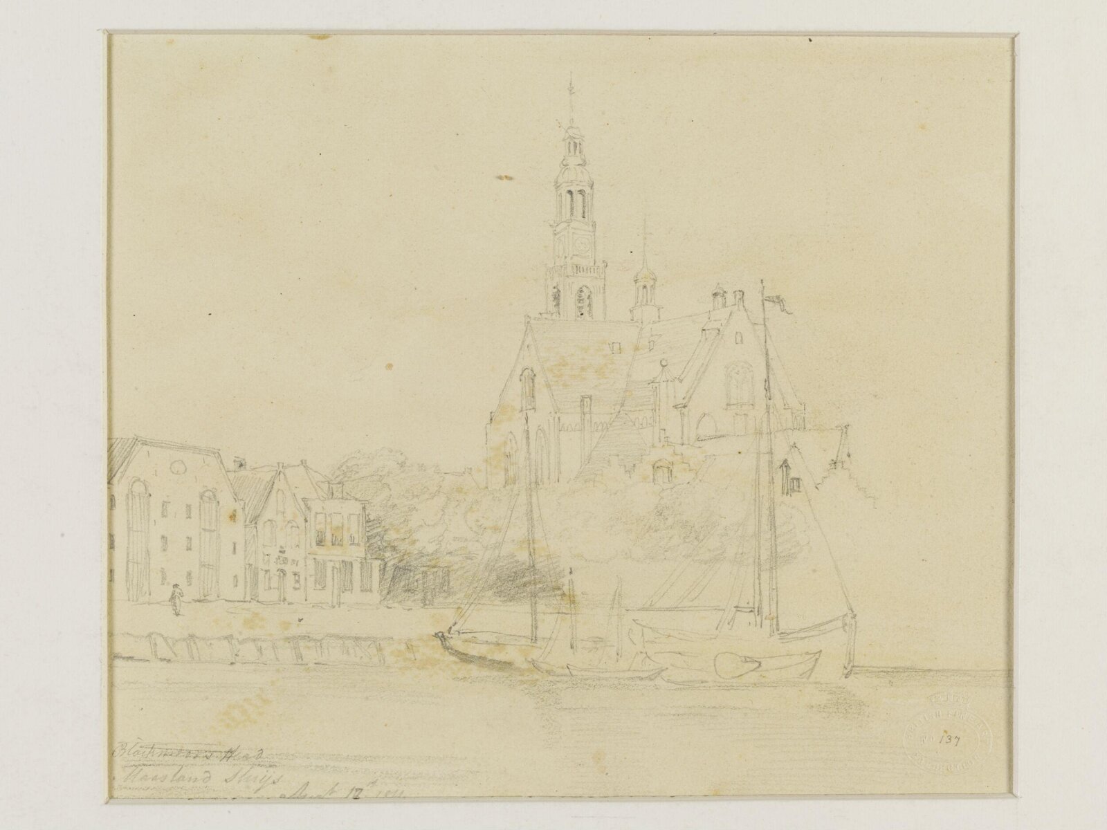 A Church on the Quay, John Jackson, 1816
