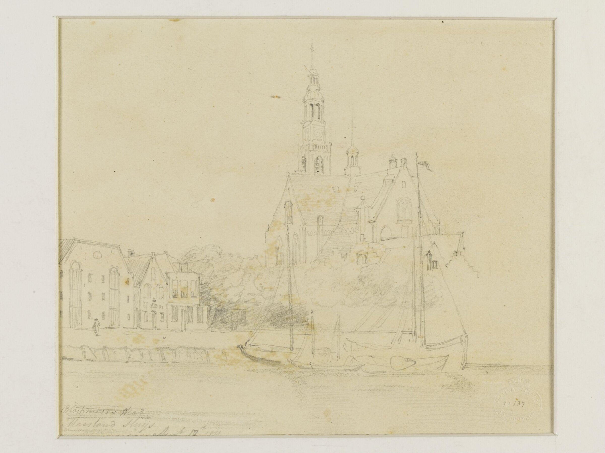 A Church on the Quay, John Jackson, 1816