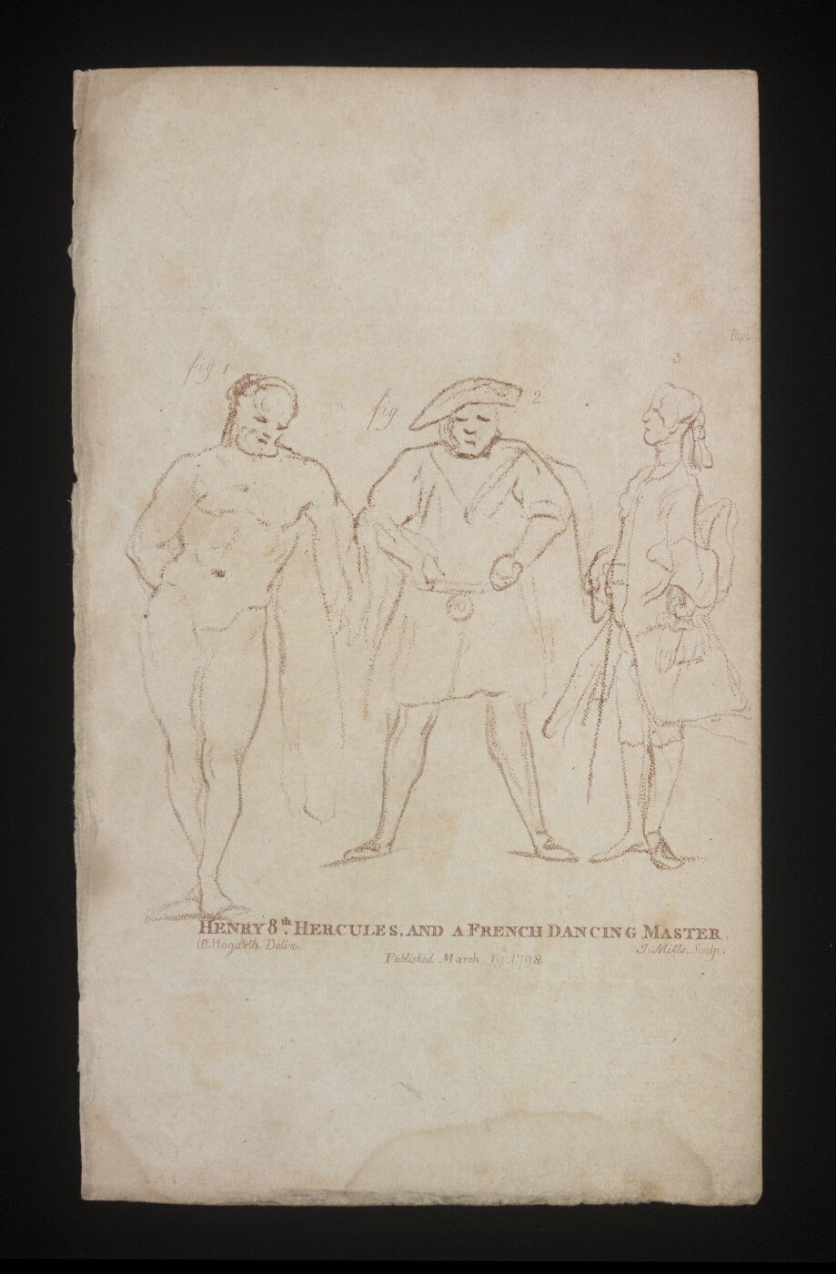 William Hogarth, Henry 8th, Hercules, and a French Dancing Master