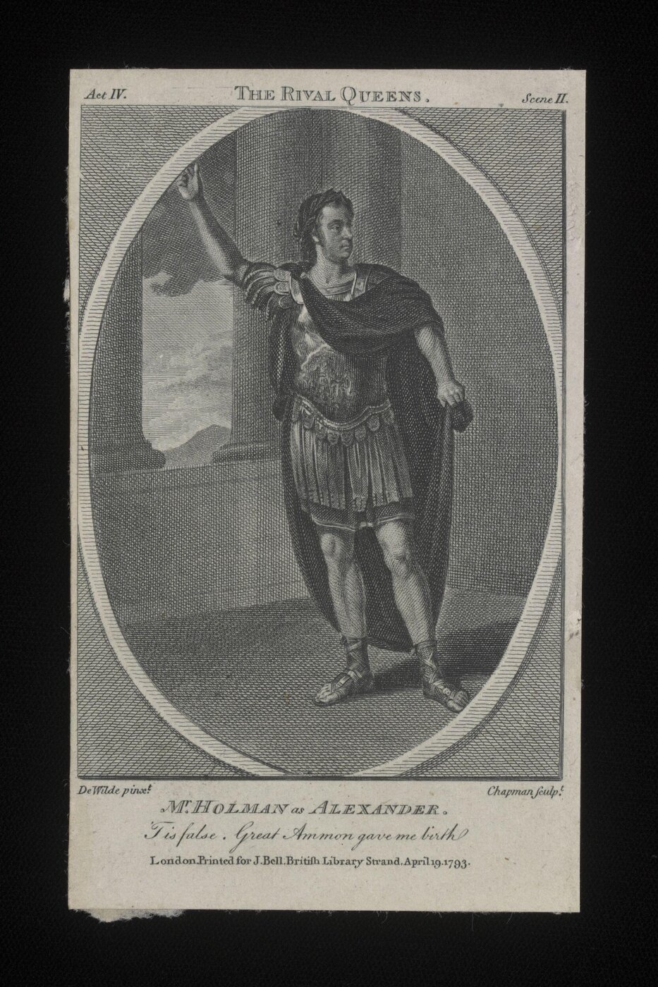 Samuel De Wilde, Mr. Holman as Alexander