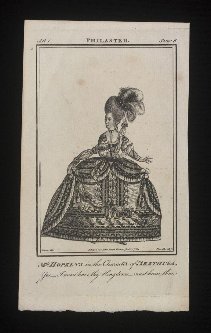Miss Hopkins in the character of Arethusa image