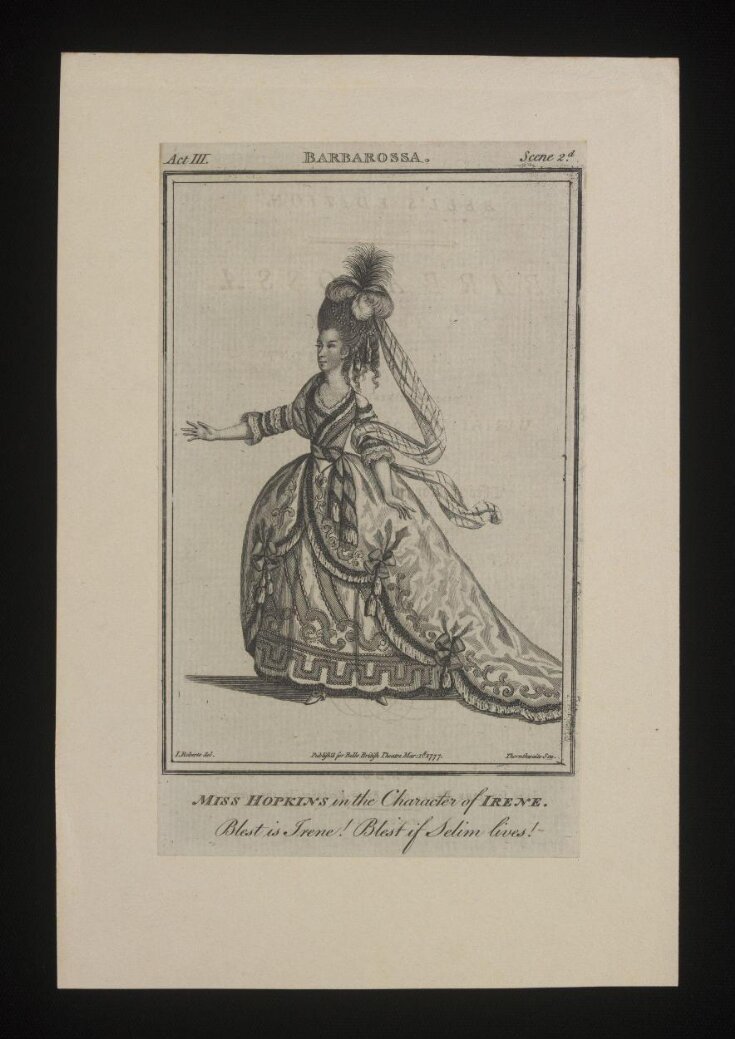 Miss Hopkins in the character of Irene image