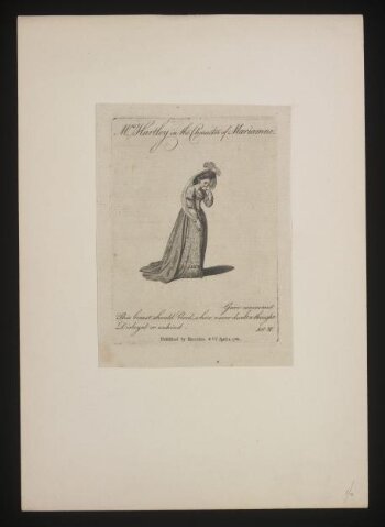 Mrs Hartley in the character of Marianne