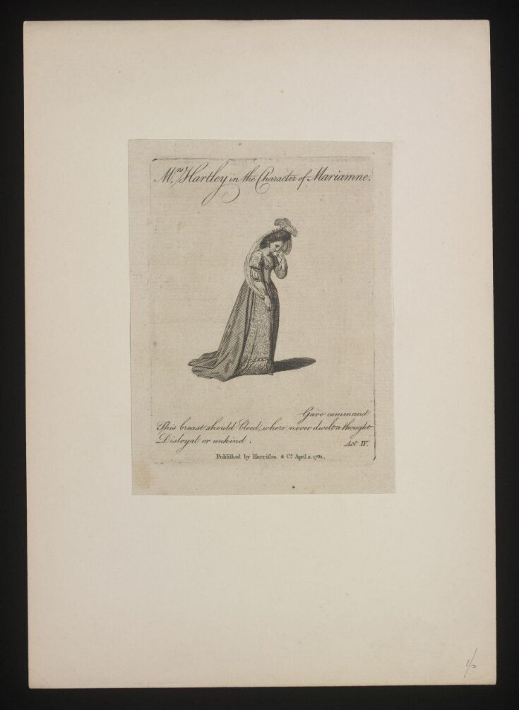 Mrs Hartley in the character of Marianne image