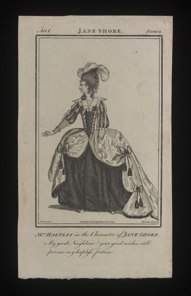 Mrs Hartley in the Character of Jane Shore image