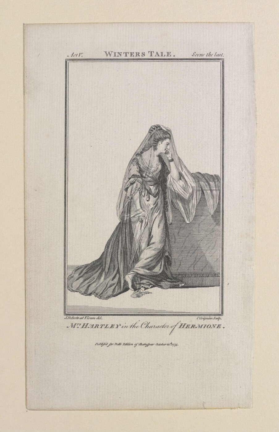 James Roberts, Mrs Hartley in the Character of Hermione