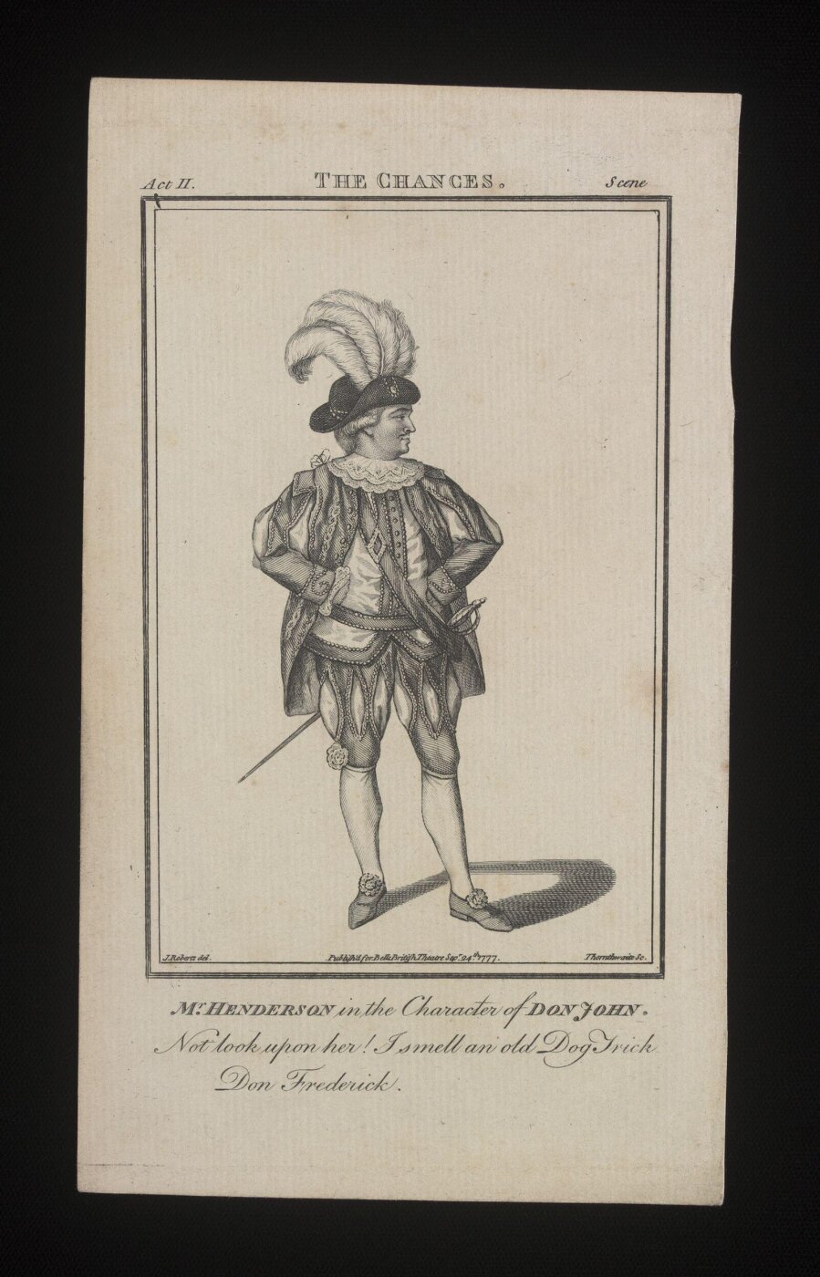 James Roberts, Mr. Henderson in the Character of Don John