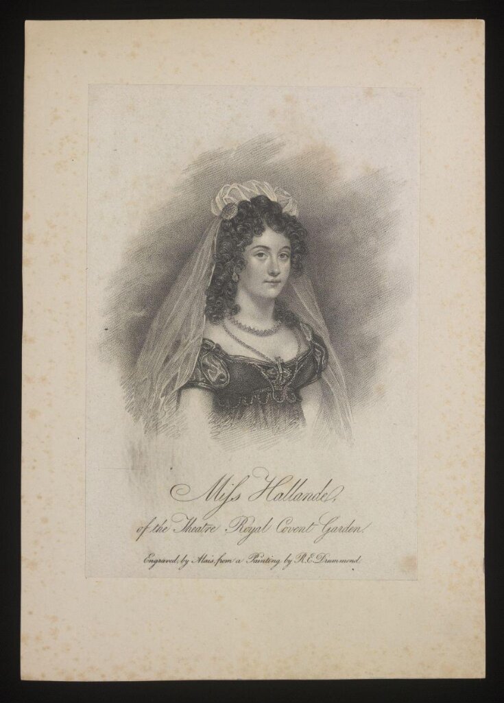 Miss Hallande/of the Theatre Royal Covent Garden top image