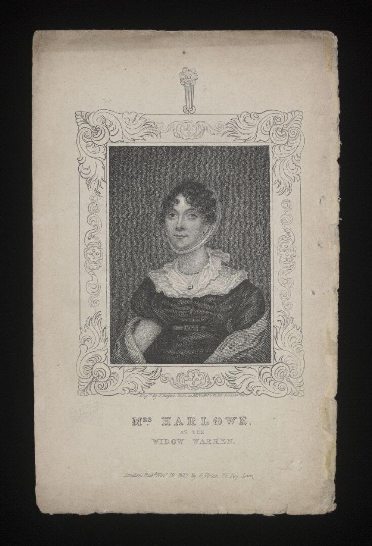 Mrs Harlowe/as the/ Widow Warren image
