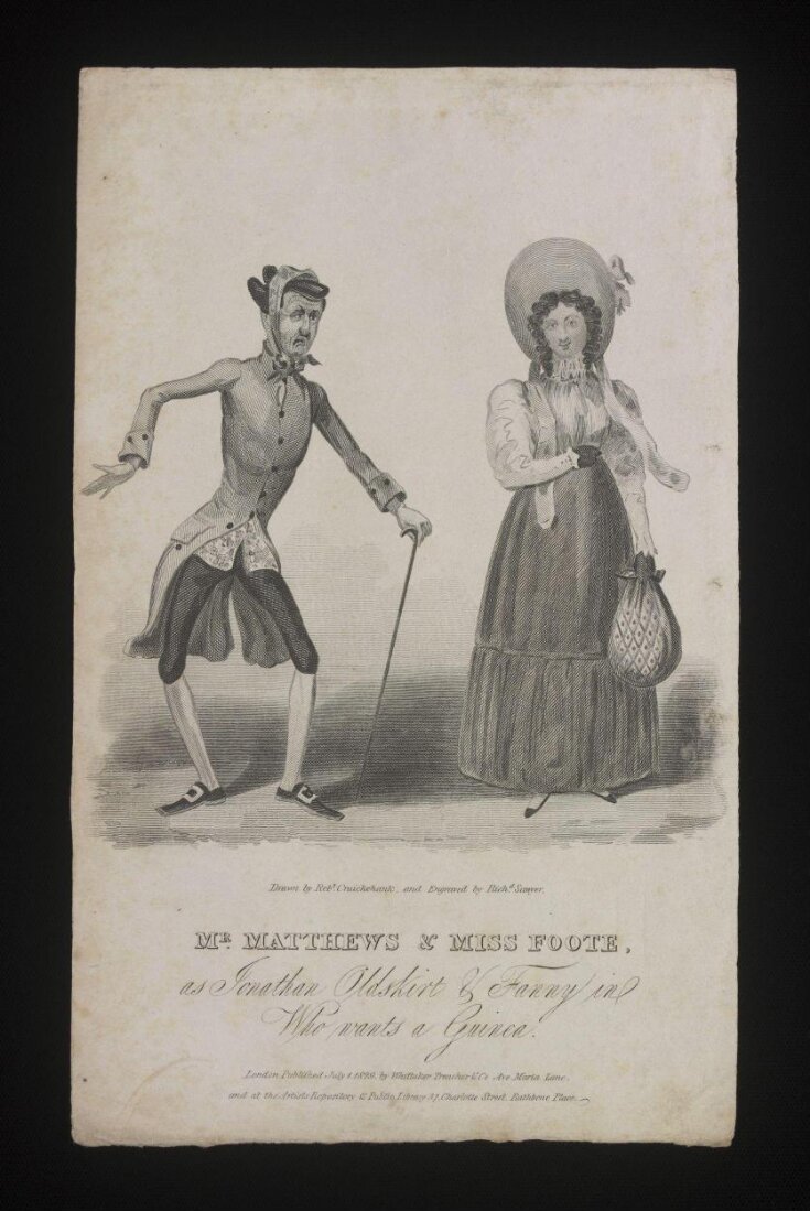 Mr Matthews & Miss Foote, as Jonathan Oldskirt & Fanny in Who wants a Guinea image