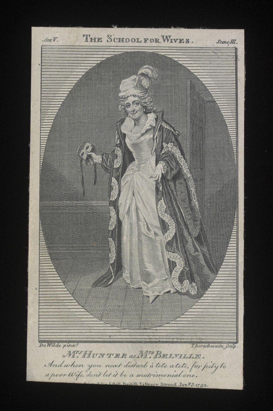 Samuel De Wilde, Mrs Hunter as Mrs. Belville
