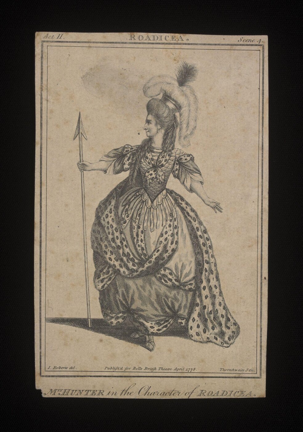 James Roberts, Mrs Hunter as Roadicea