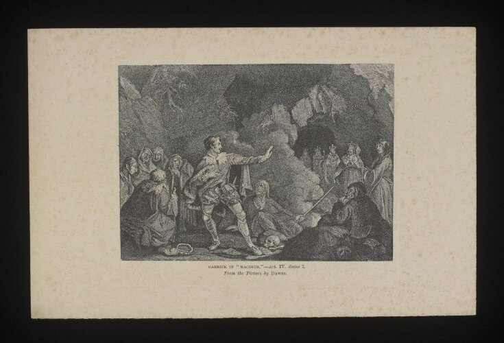 Garrick in "Macbeth" Act IV. Scene I. top image