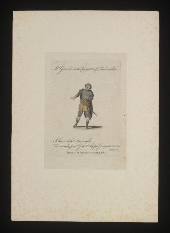 Mr Garrick in the character of Periander