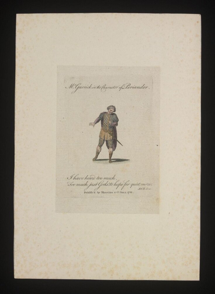 Mr Garrick in the character of Periander image