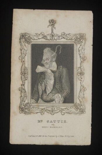 Monsieur Gattie as Monsieur Marbleu (sic)