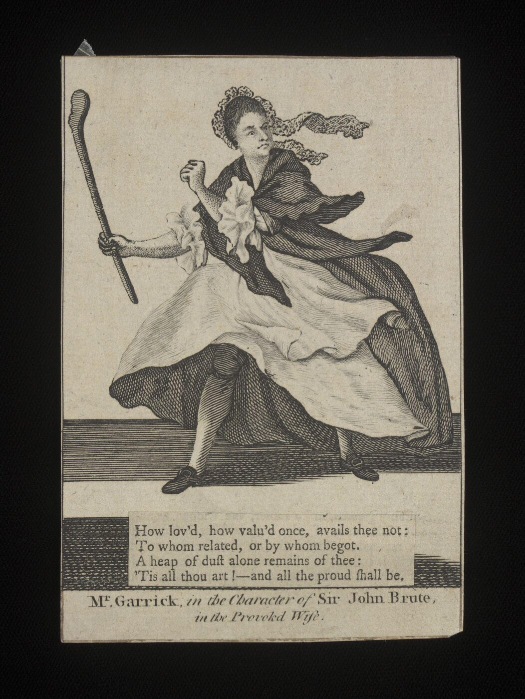 unknown, Mr Garrick in the character of Sir John Brute