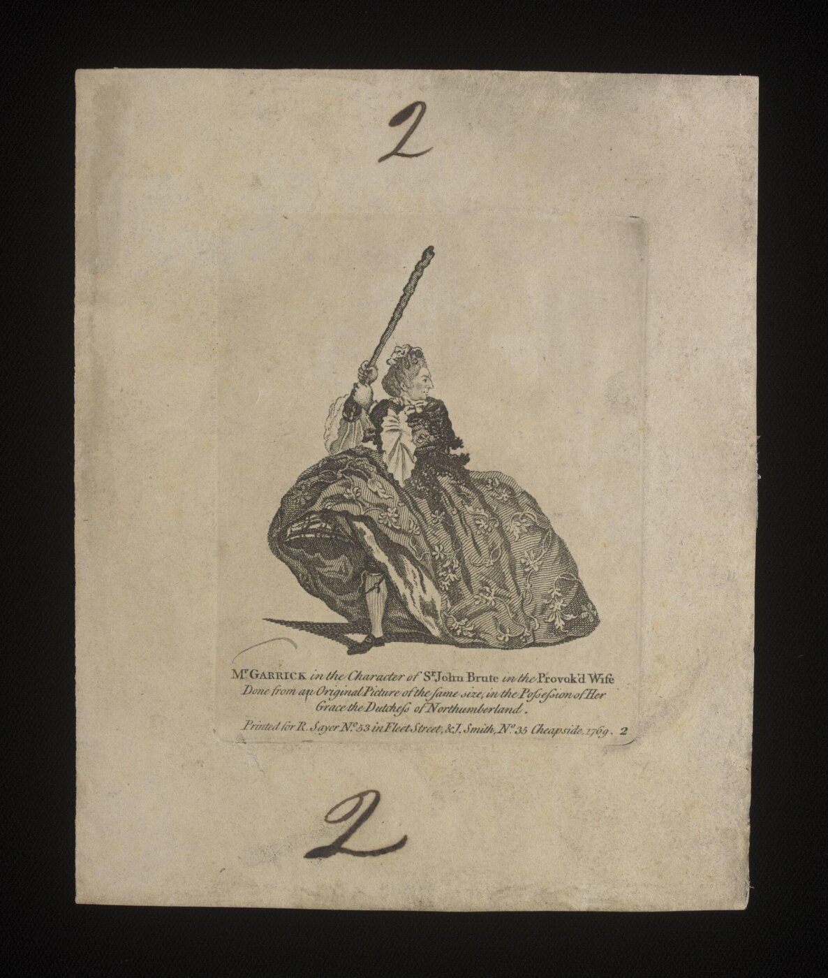 James Roberts, Mr Garrick in the character of Sir John Brute