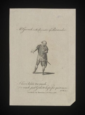 Mr Garrick in the character of Periander