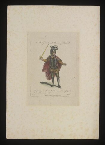 Mr Garrick in the character of Edward