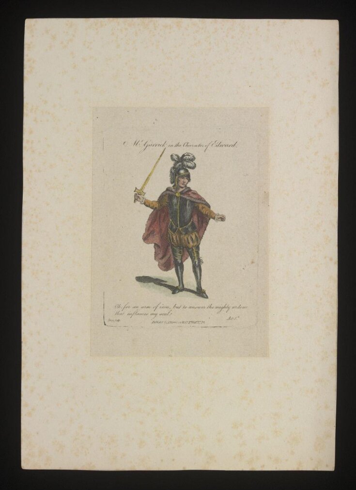 Mr Garrick in the character of Edward image