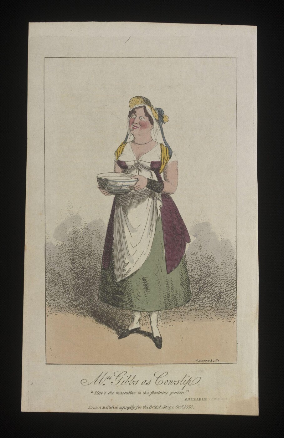 Cruikshank, George, Mrs Gibbs as Cowslip