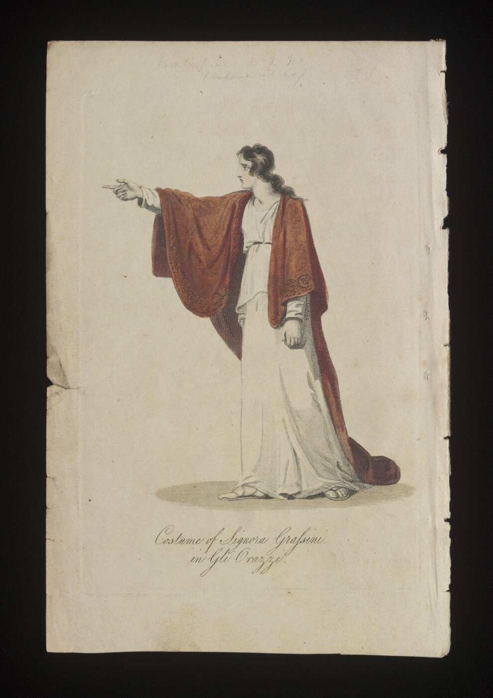 unknown, Costume of Signora Grassini in Gli Orazzi