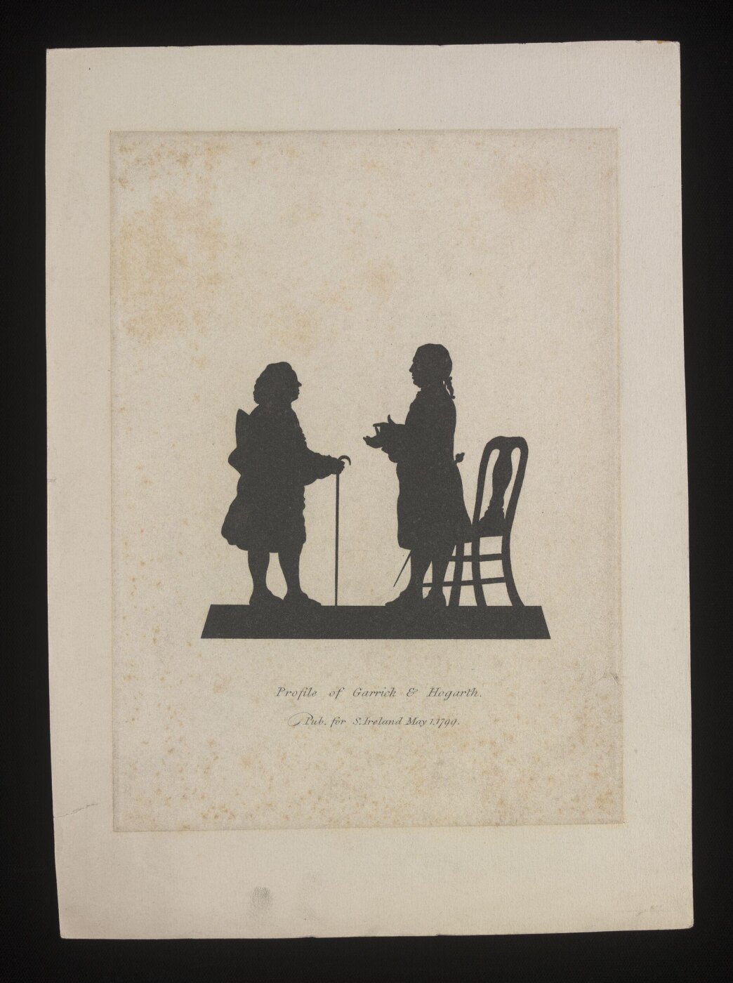 unknown, Profile of Garrick and Hogarth