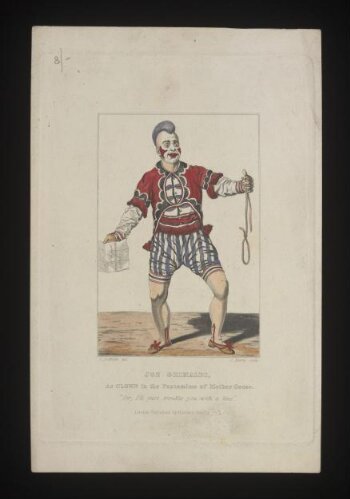 Joe Grimaldi as Clown in the Pantomime of Mother Goose