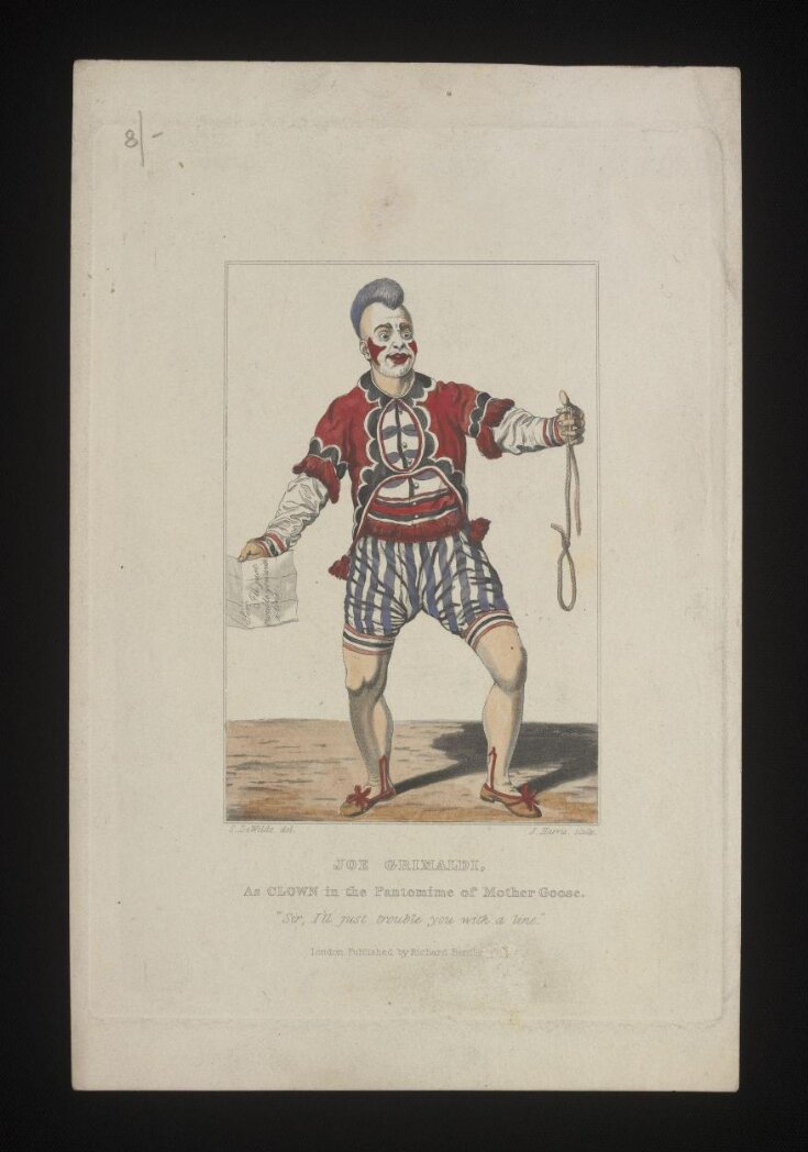 Joe Grimaldi as Clown in the Pantomime of Mother Goose top image