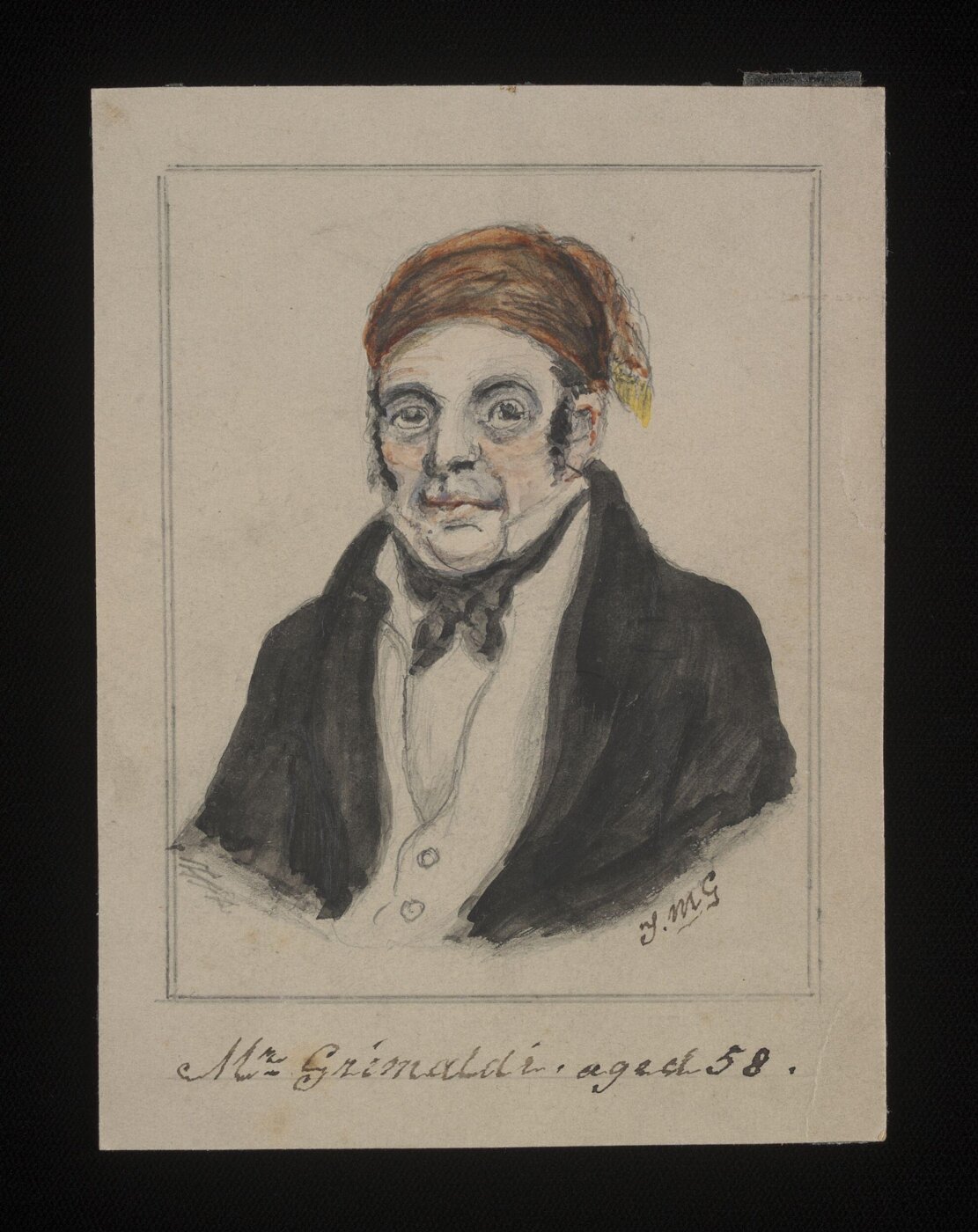 unknown, Mr. Grimaldi,  aged 58