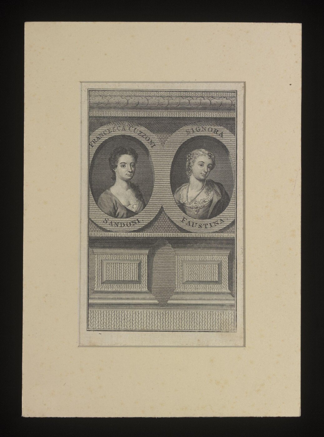 unknown, Francesca Cuzzoni Sandoni and Signora Faustina