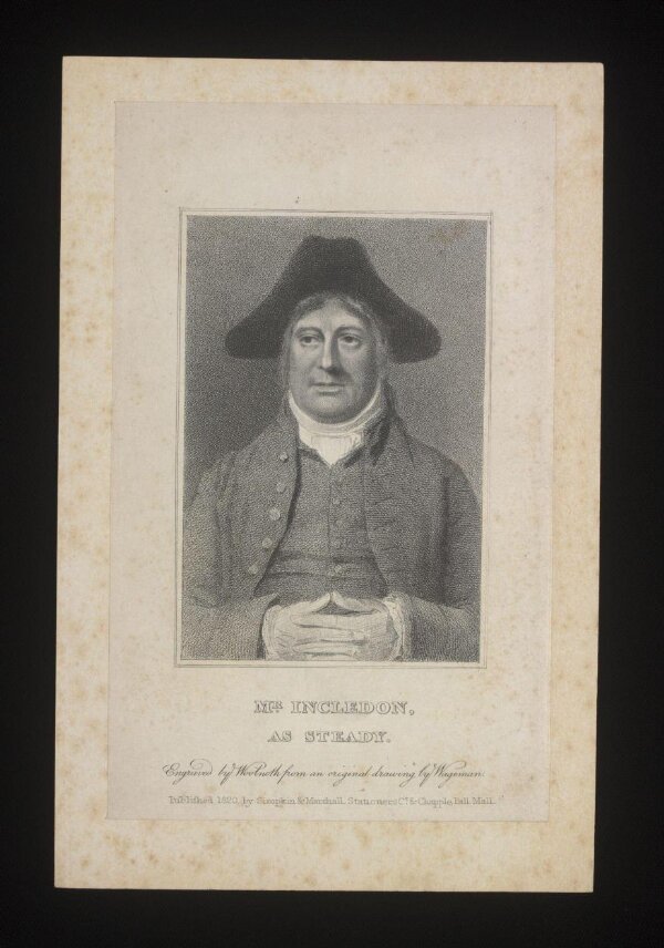 Thomas Incledon Mr Incledon as Steady | Thomas Charles Wageman | Woolnoth | V&A Explore ...