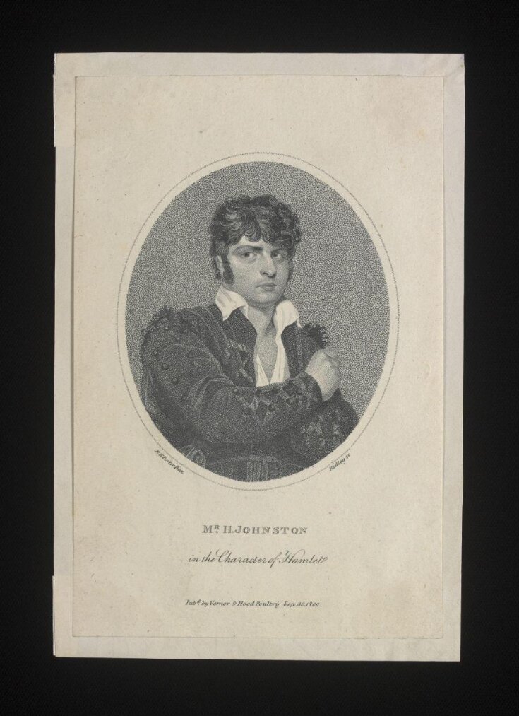 Mr H Johnston in the Character of Hamlet image