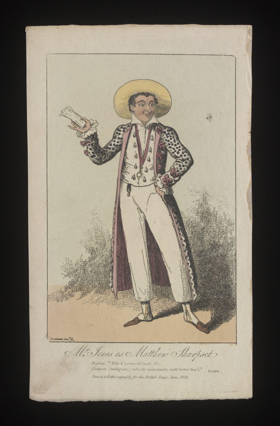 Cruikshank, George, Mr Jones as Matthew Sharpset