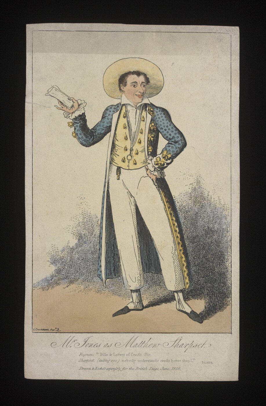 Cruikshank, George, Mr Jones as Matthew Sharpset