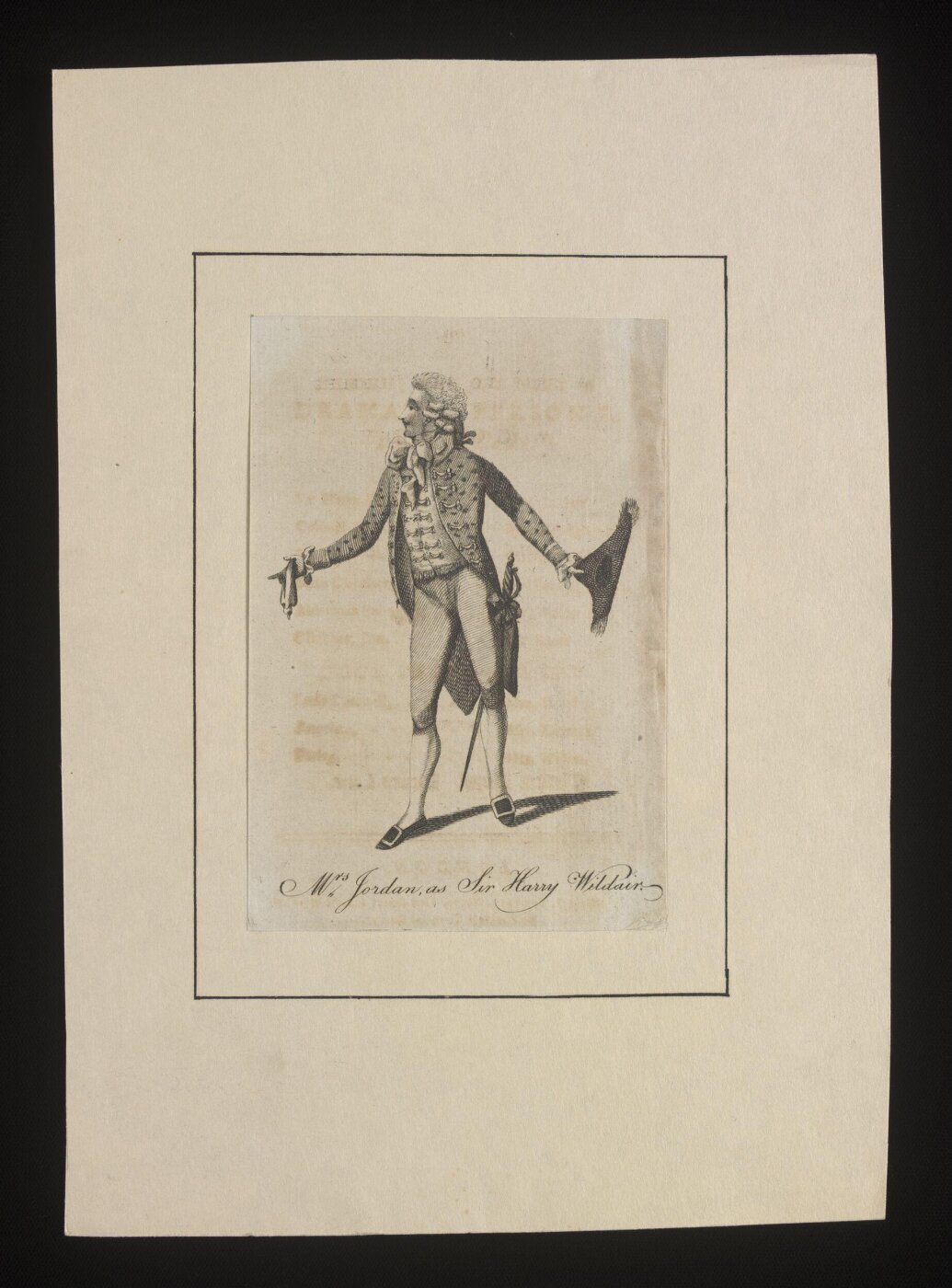 Unknown, Mrs Jordan as Sir Harry Wildair